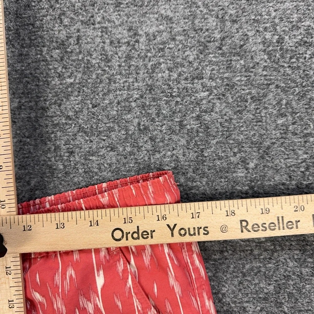 American Eagle Outfitters Swim Trunks Mens Small Red Ikat Mesh Lined Drawstring